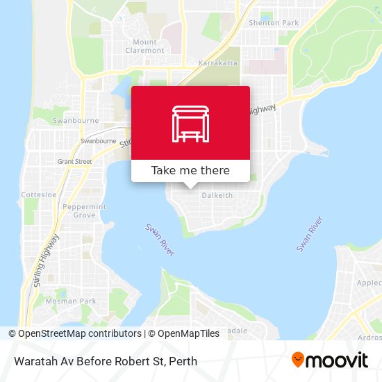 Waratah Av Before Robert St map