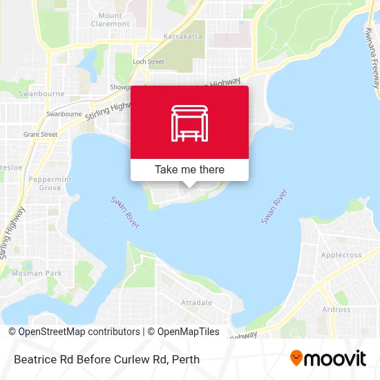 Mapa Beatrice Rd Before Curlew Rd