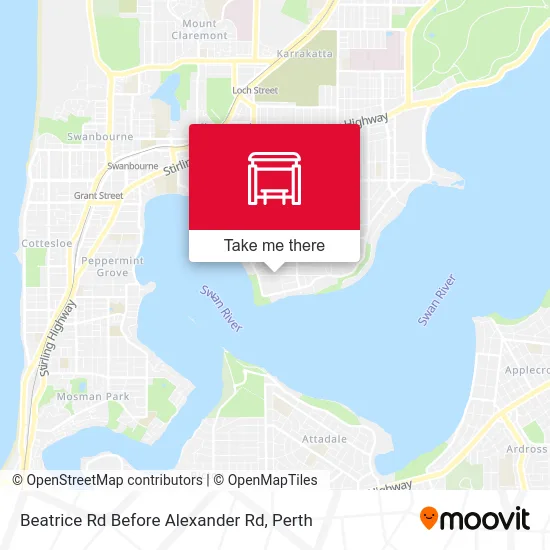 Mapa Beatrice Rd Before Alexander Rd