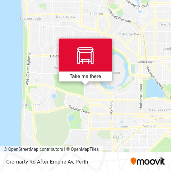 Mapa Cromarty Rd After Empire Av