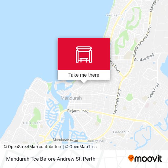 Mandurah Tce Before Andrew St map