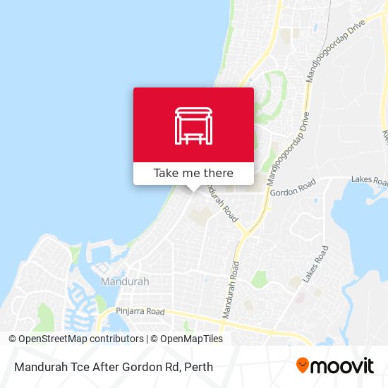 Mandurah Tce After Gordon Rd map