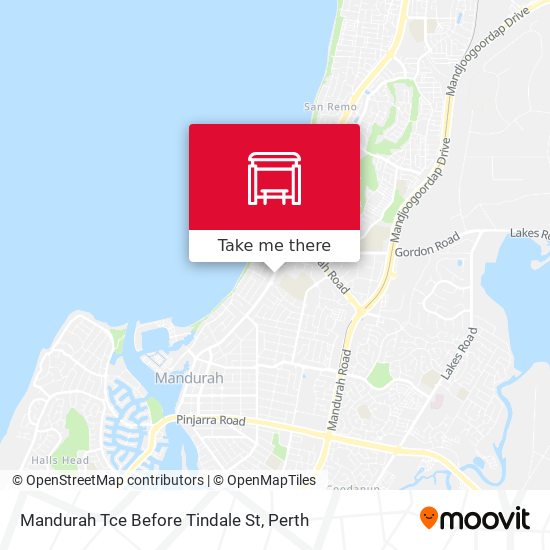 Mandurah Tce Before Tindale St map