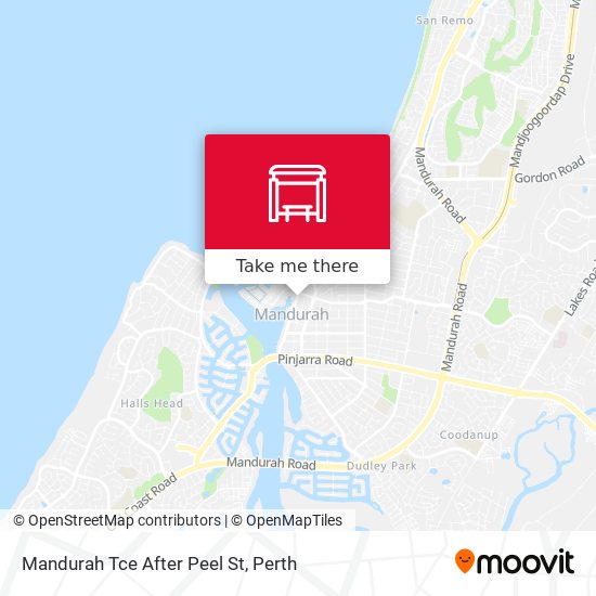 Mandurah Tce After Peel St map