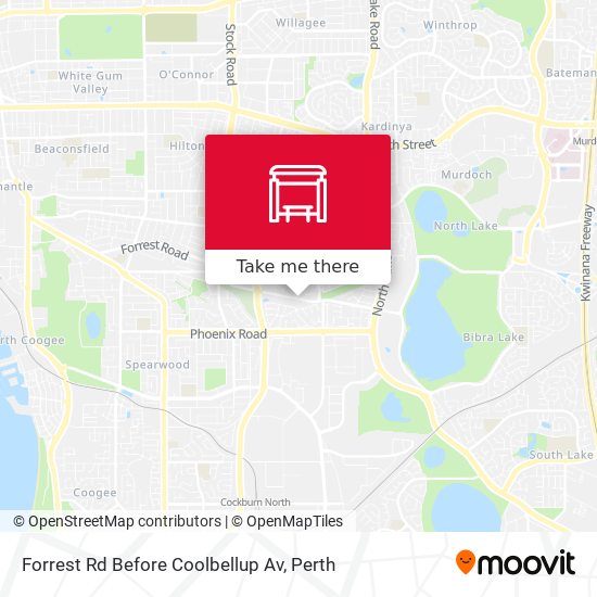 Forrest Rd Before Coolbellup Av map