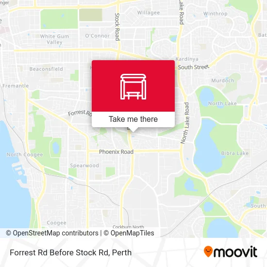 Mapa Forrest Rd Before Stock Rd