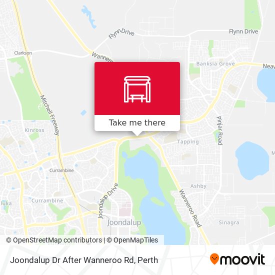 Joondalup Dr After Wanneroo Rd map