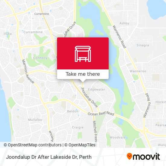 Joondalup Dr After Lakeside Dr map