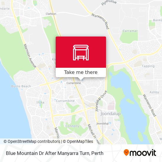 Blue Mountain Dr After Manyarra Turn map