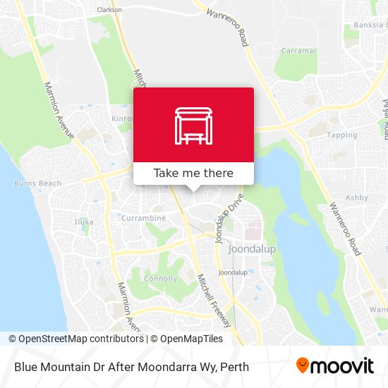 Blue Mountain Dr After Moondarra Wy map