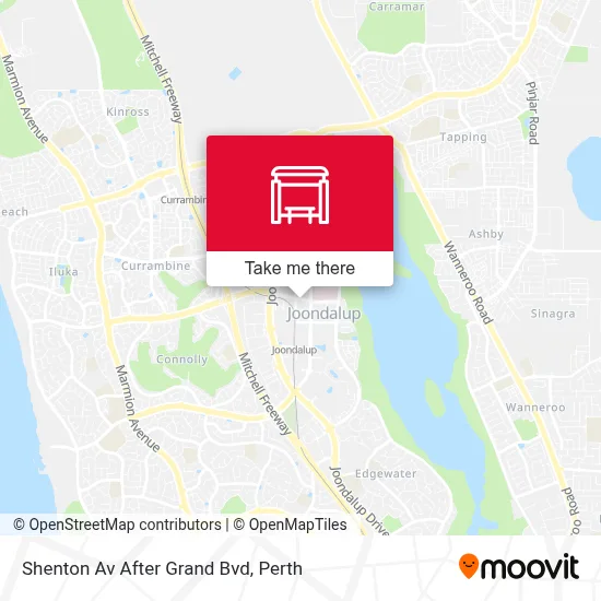 Mapa Shenton Av After Grand Bvd