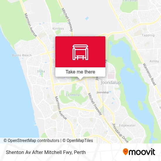 Mapa Shenton Av After Mitchell Fwy