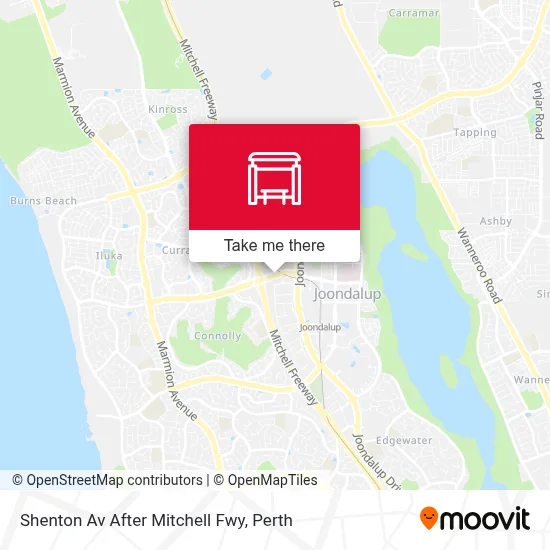 Mapa Shenton Av After Mitchell Fwy