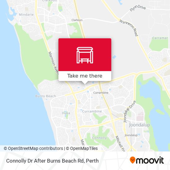 Connolly Dr After Burns Beach Rd map