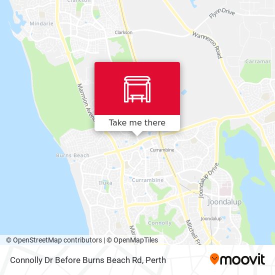 Connolly Dr Before Burns Beach Rd map