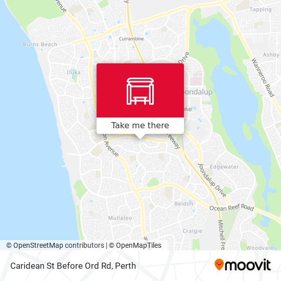 Caridean St Before Ord Rd map