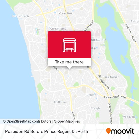 Poseidon Rd Before Prince Regent Dr map