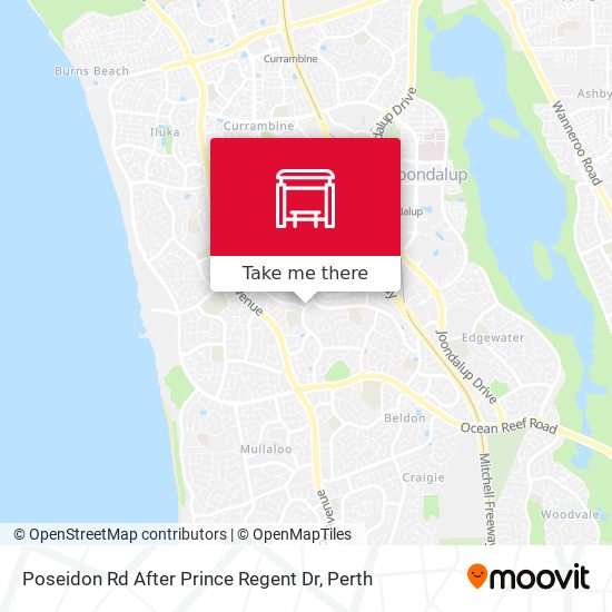 Poseidon Rd After Prince Regent Dr map
