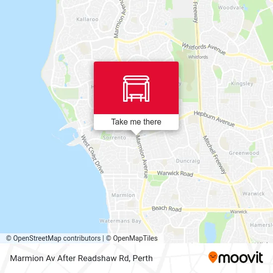 Mapa Marmion Av After Readshaw Rd