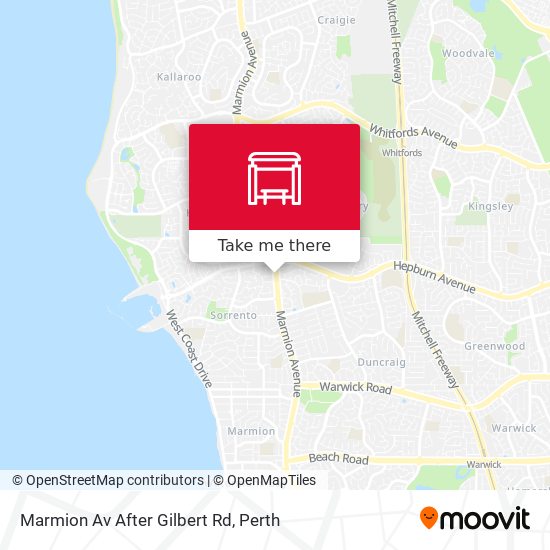 Marmion Av After Gilbert Rd map