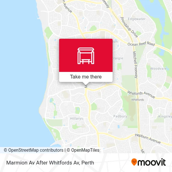 Mapa Marmion Av After Whitfords Av