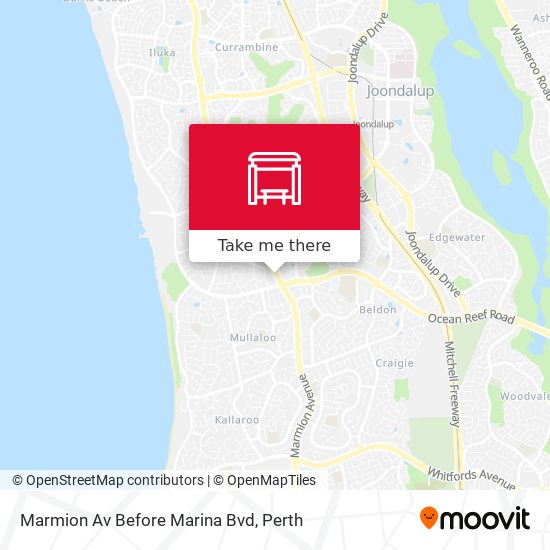 Marmion Av Before Marina Bvd map