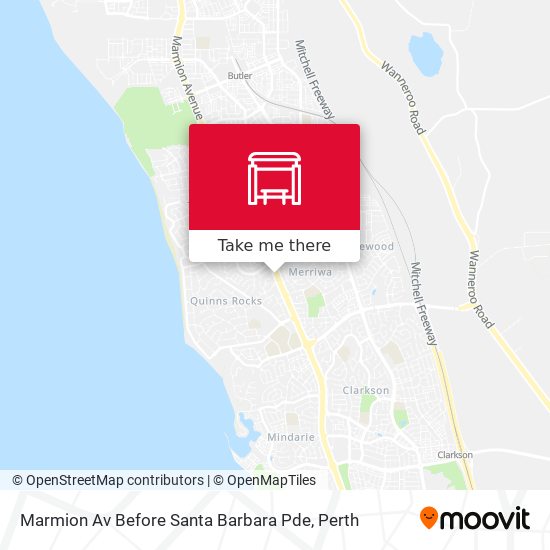 Marmion Av Before Santa Barbara Pde map