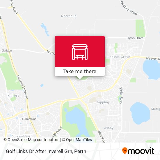 Golf Links Dr After Inverell Grn map