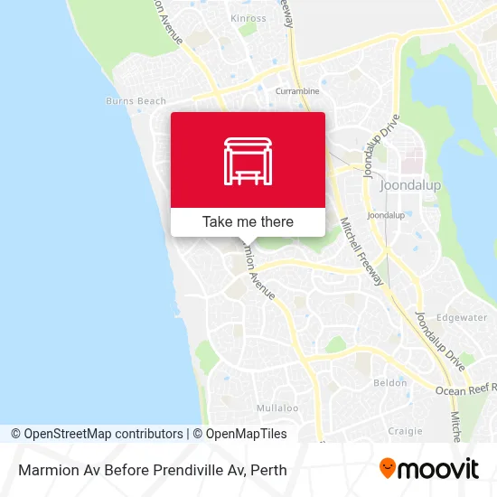 Mapa Marmion Av Before Prendiville Av