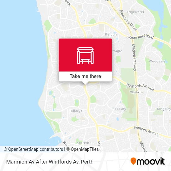 Mapa Marmion Av After Whitfords Av