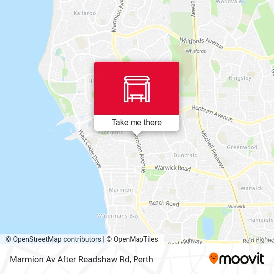 Mapa Marmion Av After Readshaw Rd