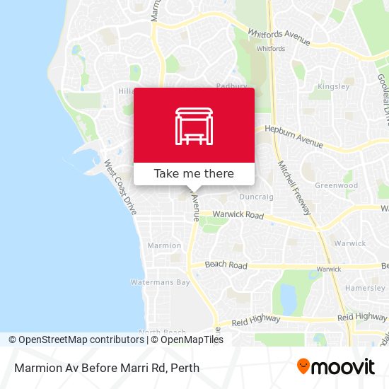 Marmion Av Before Marri Rd map