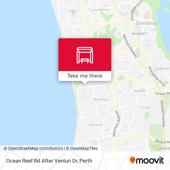 Ocean Reef Rd After Venturi Dr map
