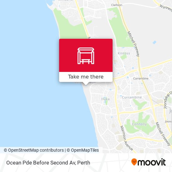 Ocean Pde Before Second Av map