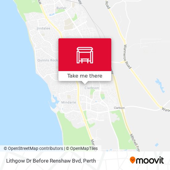 Lithgow Dr Before Renshaw Bvd map