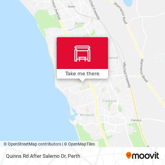 Quinns Rd After Salerno Dr map