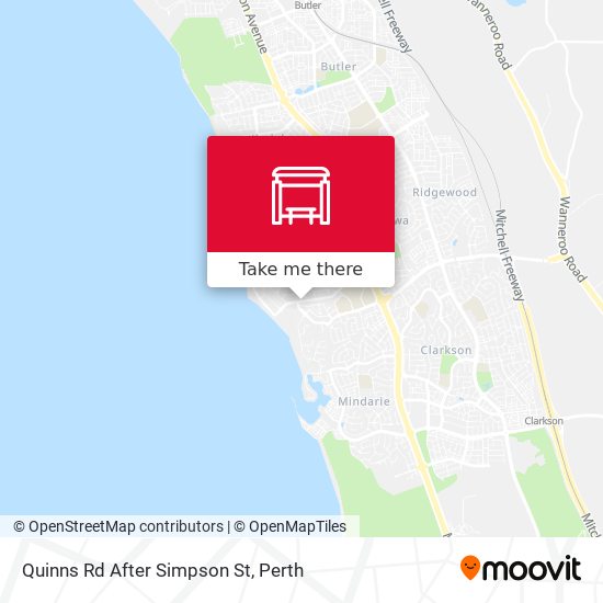 Quinns Rd After Simpson St map