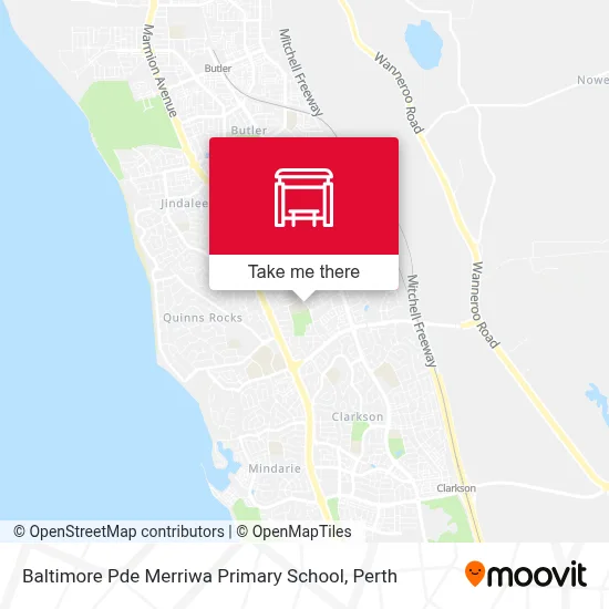 Mapa Baltimore Pde Merriwa Primary School