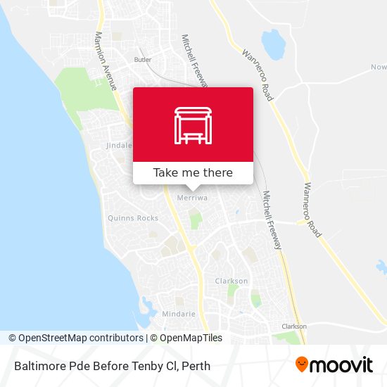 Baltimore Pde Before Tenby Cl map