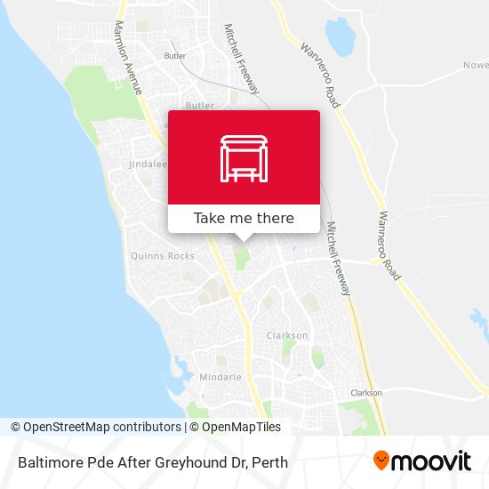 Baltimore Pde After Greyhound Dr map