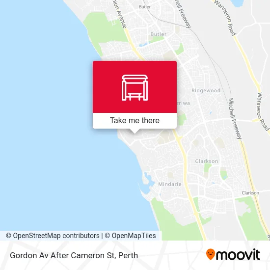 Mapa Gordon Av After Cameron St