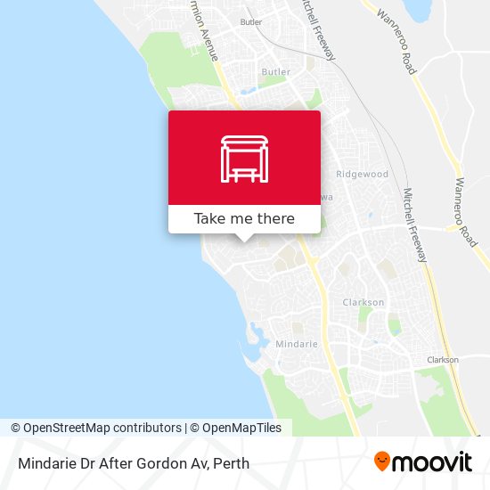 Mindarie Dr After Gordon Av map