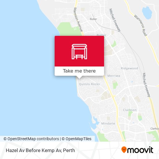 Hazel Av Before Kemp Av map