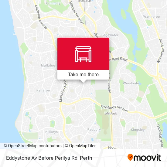 Mapa Eddystone Av Before Perilya Rd