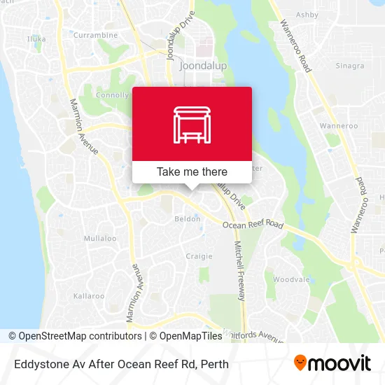 Mapa Eddystone Av After Ocean Reef Rd