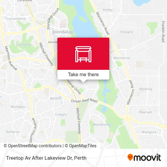 Mapa Treetop Av After Lakeview Dr