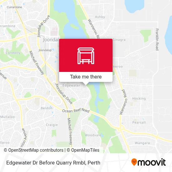 Mapa Edgewater Dr Before Quarry Rmbl