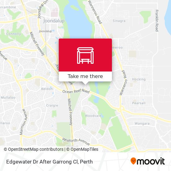 Edgewater Dr After Garrong Cl map