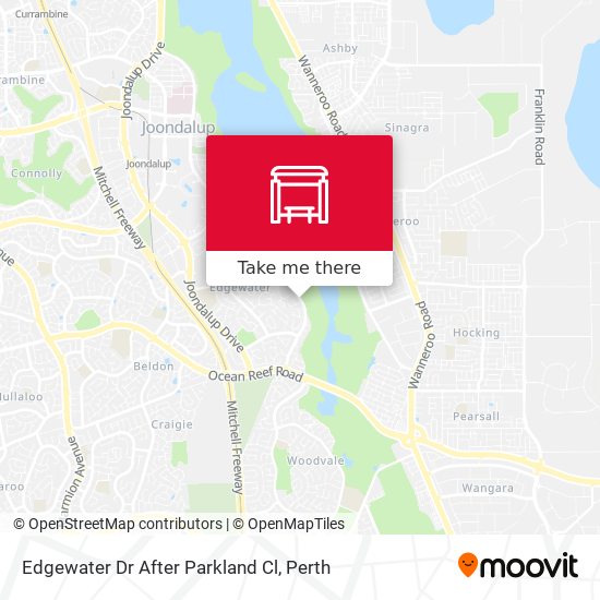 Edgewater Dr After Parkland Cl map