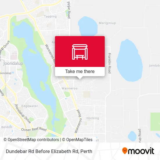 Mapa Dundebar Rd Before Elizabeth Rd